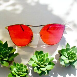 Vibrant red frames